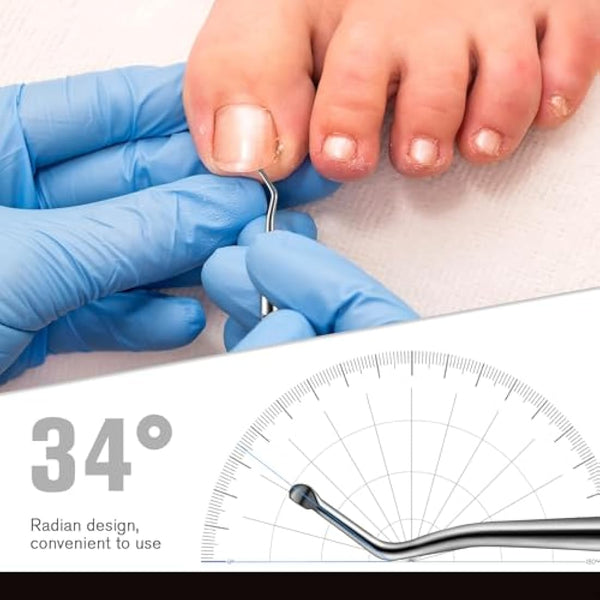 FERYES Ingrown Toenail Tools,Toenail Lifter and Toenail File Kit for Ingrown Toenails Treatment - Surgical Grade Stainless Steel