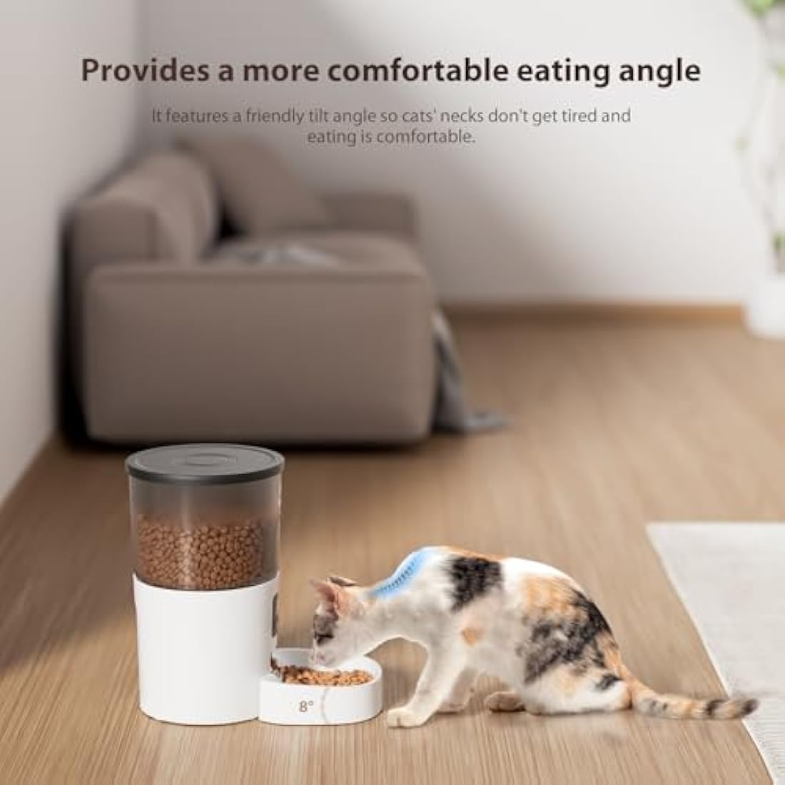 IMIPAW Automatic Cat Feeder, Pet Food Dispenser with Programmable Timer, 1-6 Meals Per Day, Button Control Lockable Lid, 3L Smart Auto Pet Feeders for Cats and Small Dogs