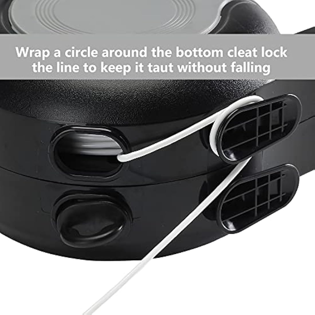 EcoBam Retractable Reel Washing Lines, Wall Mounted Laundry Drying Double Clothes Line, Heavy Duty Dual Clothesline Dryer Indoor Outdoor, 30m (2 x 15m) Black