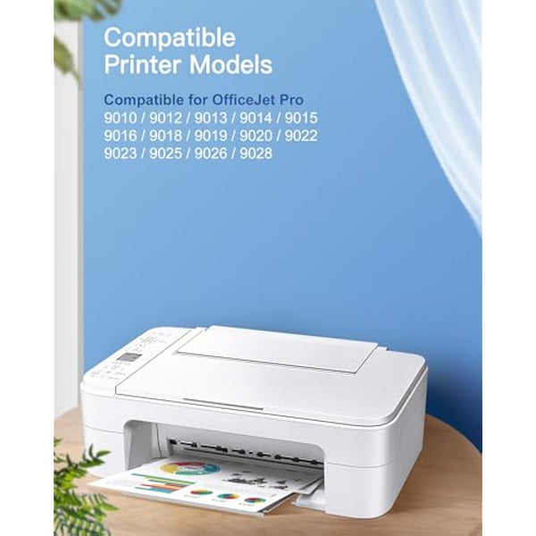 GPC Image 963XL Ink Cartridges Multipack Remanufactured for HP 963 963XL Ink Compatible for HP Officejet Pro 9020 9014 9015 9016 9018 9019 9022 9025 Printers (1 Black, 1 Yellow, 1 Cyan 1 Magenta)