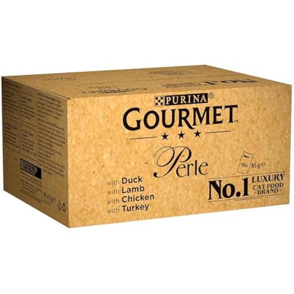 Gourmet Perle Chef's Collection In Gravy (Turkey, Chicken, Duck, Lamb) 96X85g