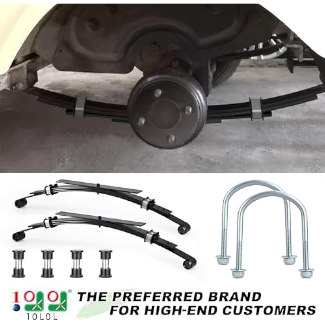 10L0L Golf Buggy Rear Heavy Duty 4-Leaf Spring Kit