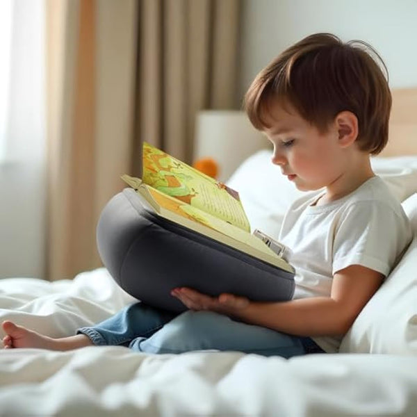 elitehood Book Stand, Comfortable Pillow Book Holder for Reading in Bed, Bed Book Lap Holder with Pillow Pad for Hand Free - Minimize Neck Strain & Perfect Idea for Book Lovers in Anywhere