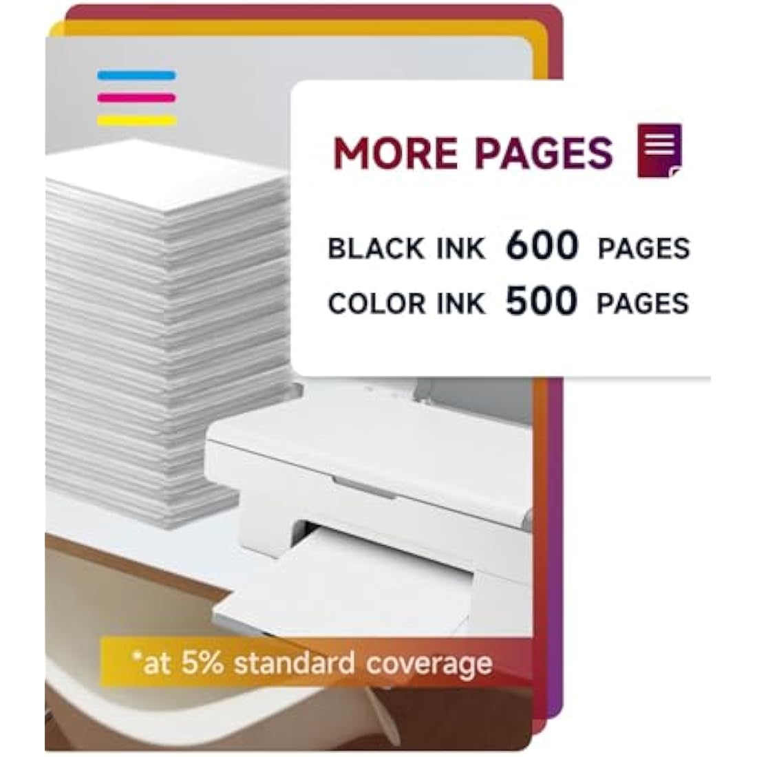 IKONK 540 and 541 Ink Cartridges XL, Replacement for Original Canon Ink Cartridges 540 and 541, Printer Ink PG-540 CL-541 XL for PIXMA TS5150 TS5151 MX475 MG3650s MG3600 MG3650 MG4250 MG3200 MG3550