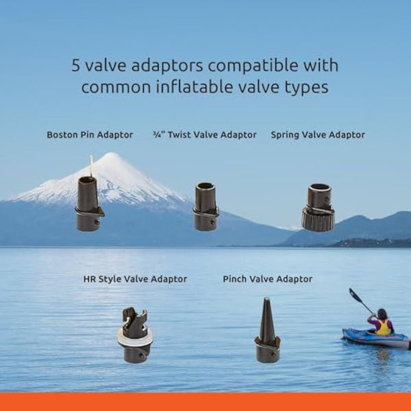 ADVANCED ELEMENTS Double Action Pump w/Pressure Gauge