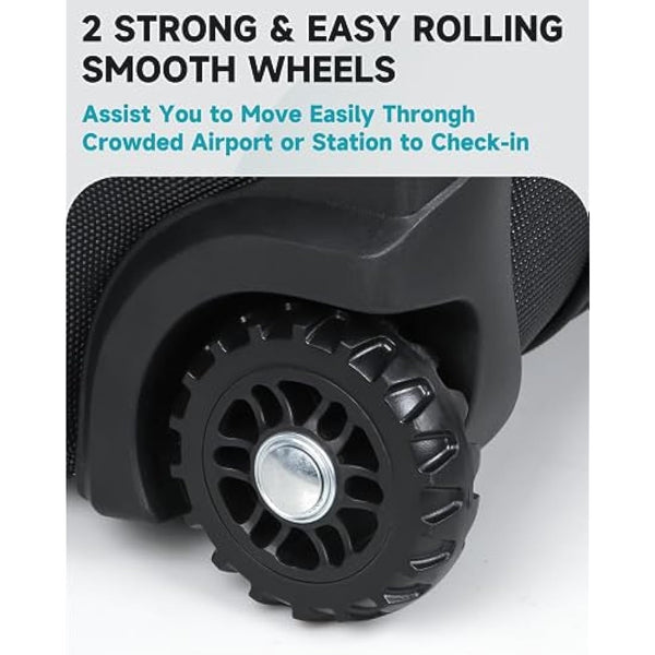 Findway Golf Travel Bag with Wheels, Premium Durable Waterproof Golf Travel and Flight Bag with Hard Case Top, Protection for Clubs, Portable and Lightweight