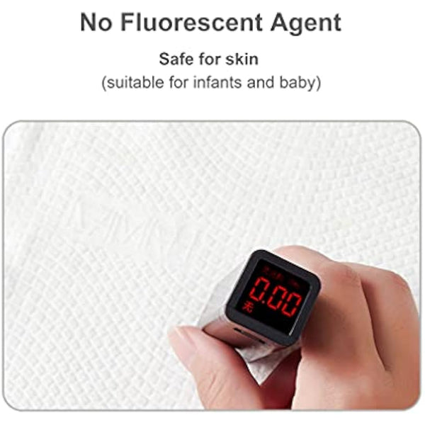 Disposable Face Towel, Suitable for All the Skin Inc Sensitive Skin, 100% Cotton Extra Strong & Thick. Facial Cleansing Tissues, Can Be Used for Makeup Remove, Lint Free etc All Situation (3 Roll)