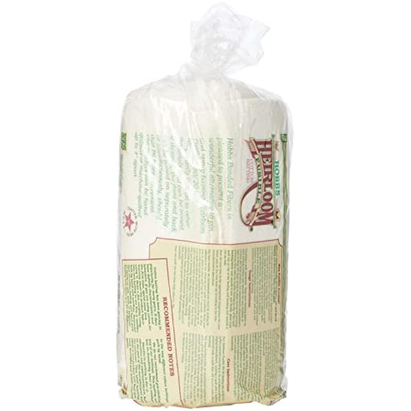 Hobbs Heirloom Fusible Blend: 90 x 108in (Queen), Cotton, White