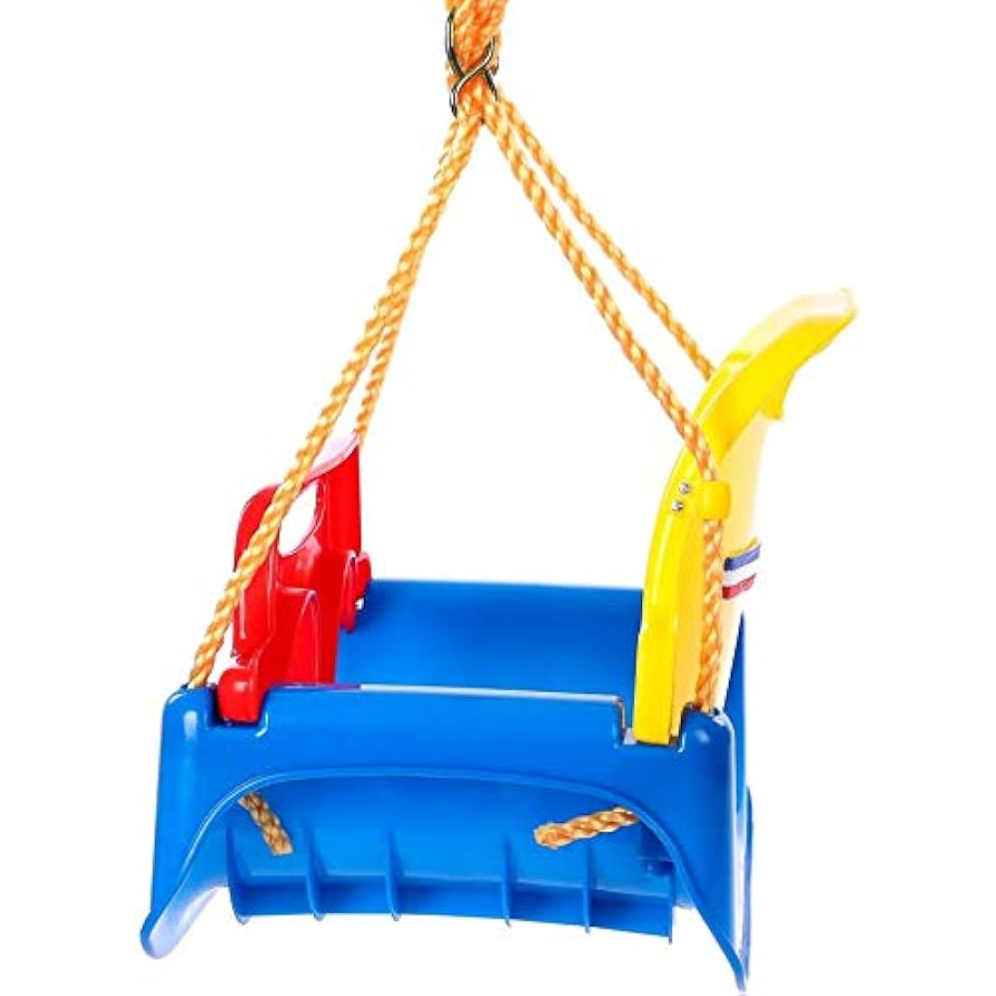 IFOYO 3-in-1 Swing Seat, Adjustable High-Back Secure Baby Swing Seat for Garden and Playgrounds Play, Detachable and Portable Toddler Swing with Safety Harness for Kids 6 months - 8 years (Blue)