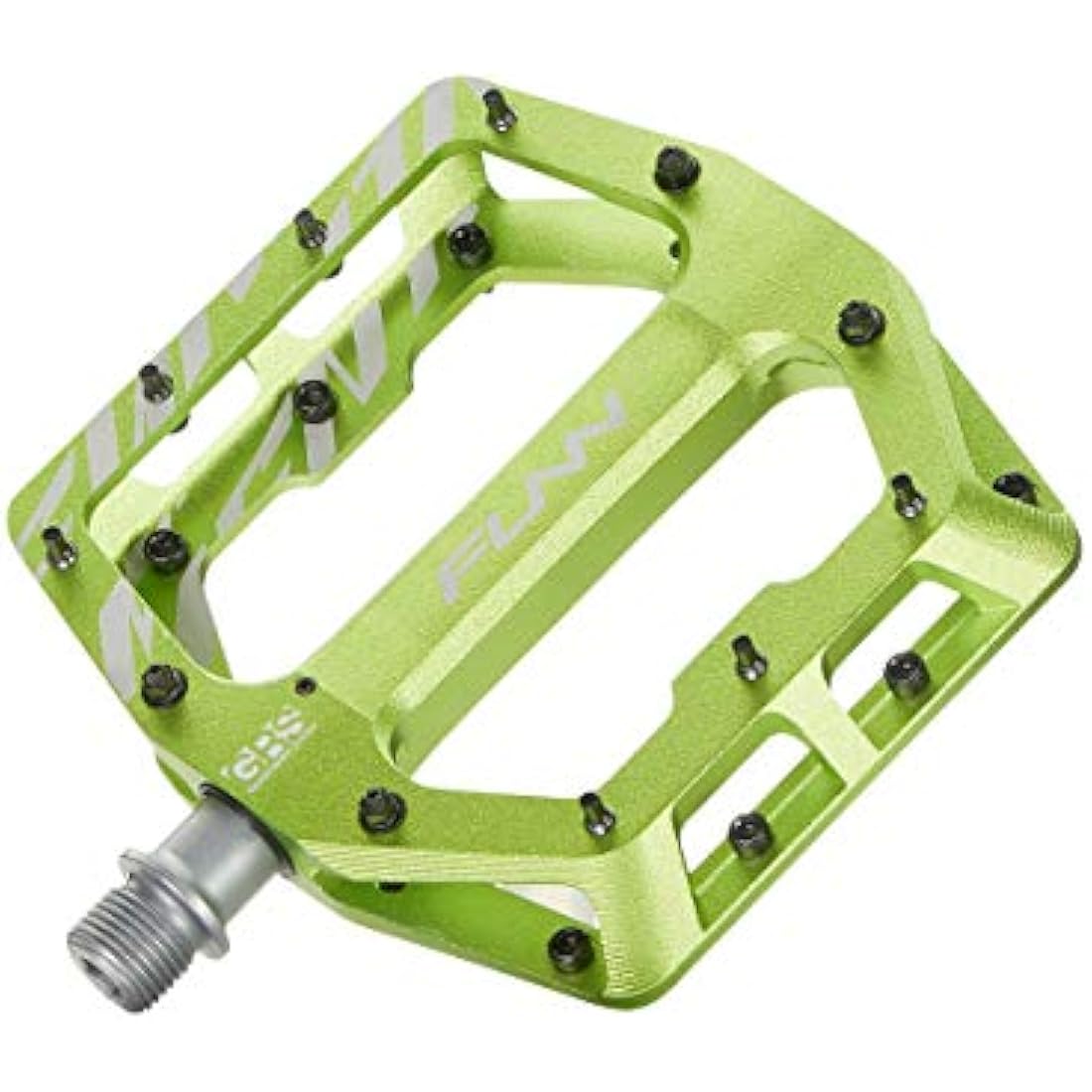 Funn Funndamental Flat Pedals - Wide Platform Bicycle Pedals for BMX/MTB Mountain Bike, Adjustable Grip for Outstanding Stability, 9/16-inch CrMo Axle