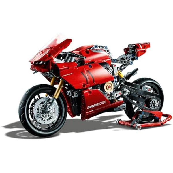 LEGO Technic Ducati Panigale V4 R 42107 Motorcycle Toy Building Kit (646 pieces), Build A Model Motorcycle, Featuring Gearbox and Suspension