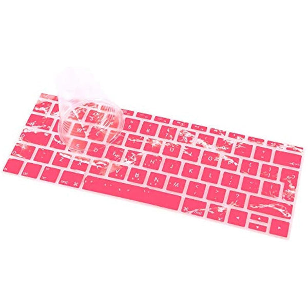 FINDING CASE EU/UK Apple keyboard skin cover Compatible MacBook Pro 13 Inch A1708 2017/2016 Release (No Touch Bar) & New MacBook 12 Inch A1534-Adhesive Premium Ultra Thin Keyboard Cover (Baby pink)