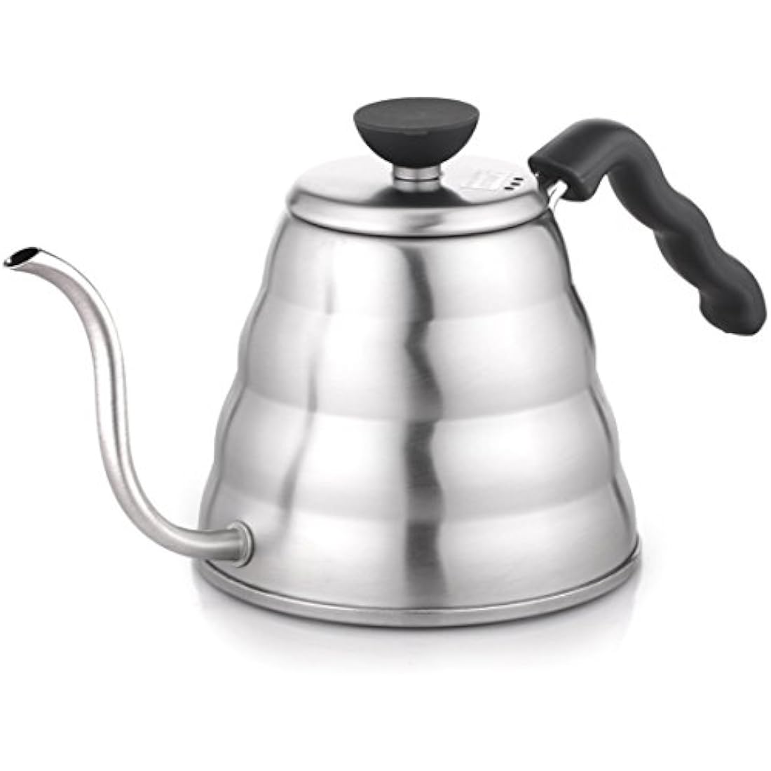 HARIO VKB-120HSV V60 Buono Drip Large Stovetop Stainless-Steel Gooseneck Pour-Over Kettle, 1.2 Litre, Aluminium, Stainless Steel