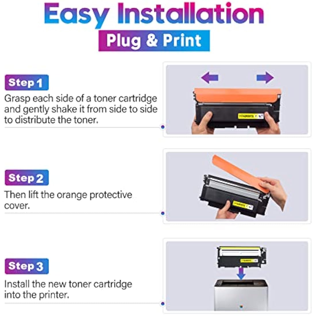 117A Compatible Toner HP Colour Laser MFP 179fwg HP 117A Toner Set Toner HP Colour Laser MFP 178nwg HP Color Laser MFP 178nw Toner MFP 179fnw 150a 150nw W2070A W2071A W2072A (Black Cyan Yellow