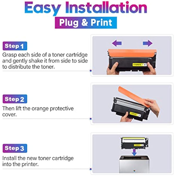 117A Compatible Toner HP Colour Laser MFP 179fwg HP 117A Toner Set Toner HP Colour Laser MFP 178nwg HP Color Laser MFP 178nw Toner MFP 179fnw 150a 150nw W2070A W2071A W2072A (Black Cyan Yellow
