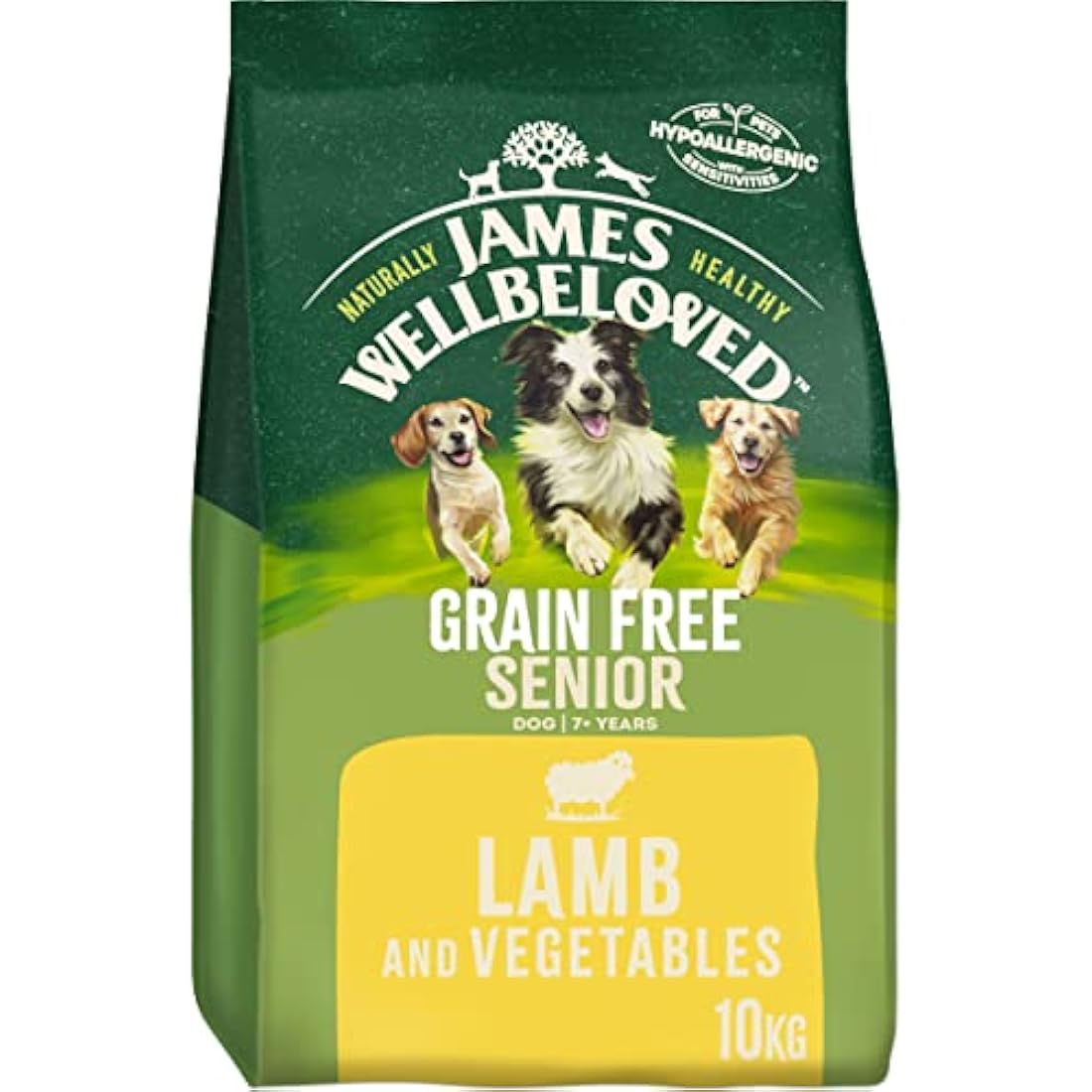 James Wellbeloved Complete Dry Senior Dog Food Lamb and Vegetables, 10 kg