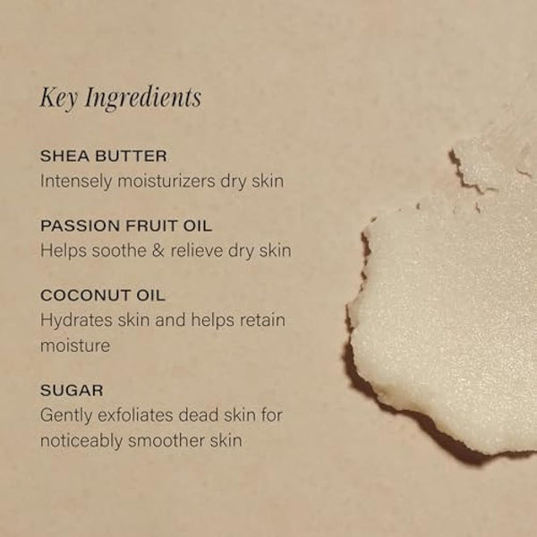 + Lux Unfiltered N°28 Exfoliating Body Polish in Santal - Exfoliating Body Scrub with Shea Butter, Passion Fruit Oil, & Vitamin E - Hydrating & Moisturizing Sugar Scrub - Vegan & Cruelty Free