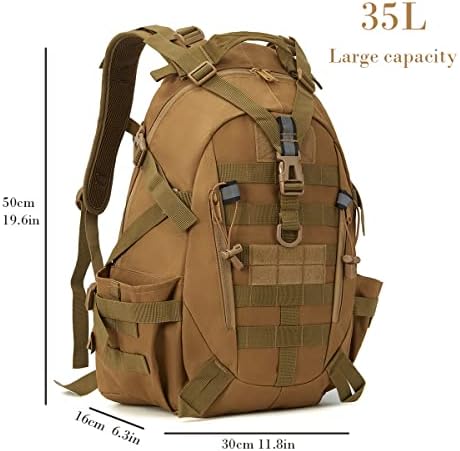 ETWBO Military Tactical Backpack Large Army Rucksack Molle Bug Out Bag Assault Pack Outdoor Camping Hunting Laptop Daypack