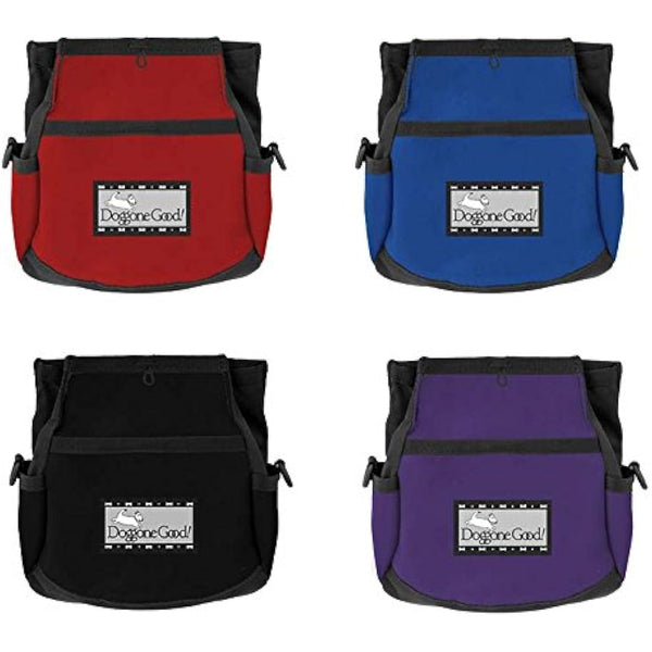 Doggone Good Rapid Rewards Deluxe Dog Training Bag (Red) COMES WITH BELT
