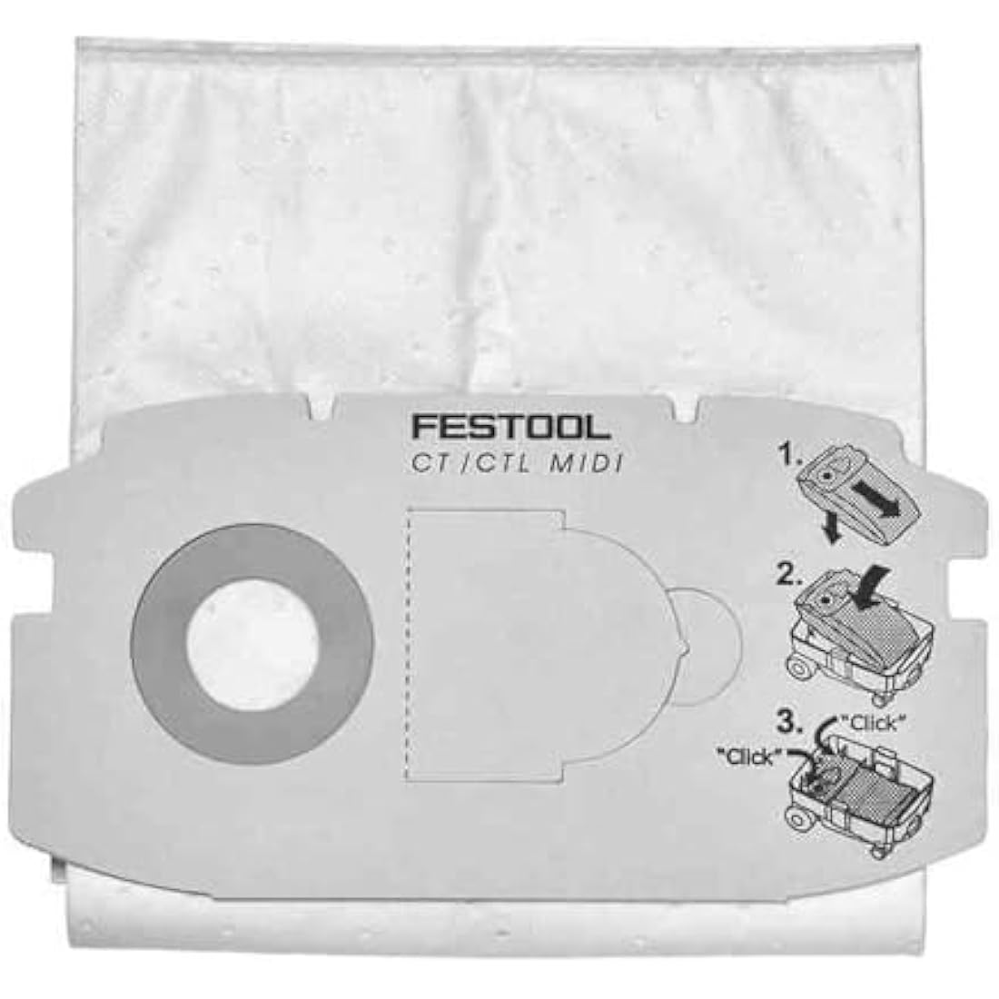 Festool 498411 SC FIS-CT MIDI/5 Selfclean Filter Bag, 2.75 in*11.75 in*2.75 in