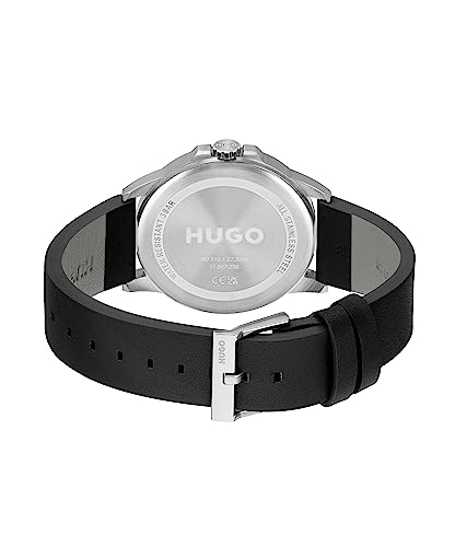 HUGO Analogue Quartz Watch for Men Collection #First - Available with Stainless Steel Bracelet or Leather Strap
