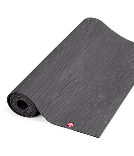 Manduka eKO Lite Yoga Mat - For Women and Men, Lightweight, Durable, Non Slip Grip, 4mm Thick, 71 Inch, Charcoal