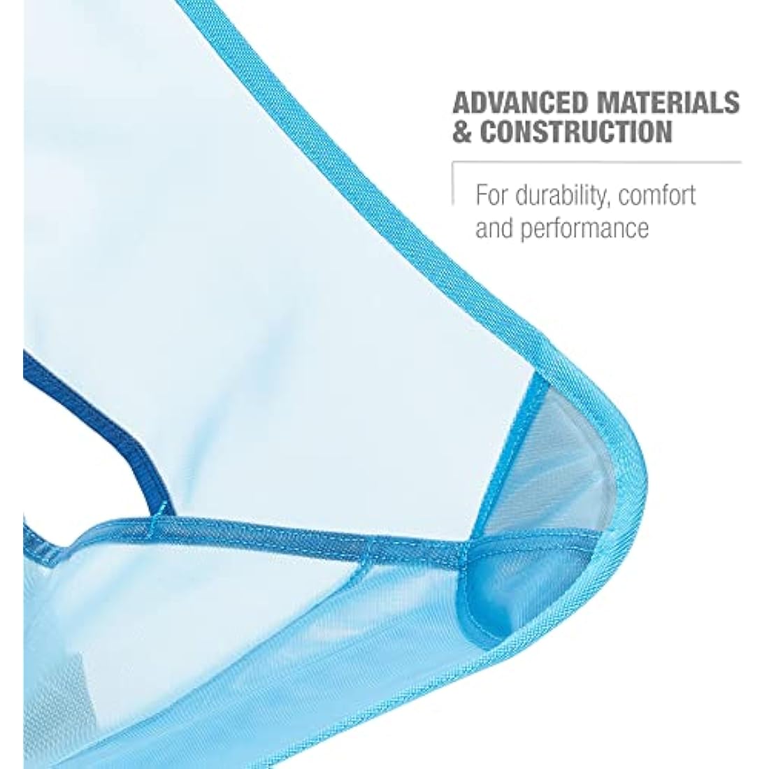 Helinox Beach Chair Lightweight, Lower-Profile, Compact, Collapsible Camping Chair, Blue Mesh, with Pockets