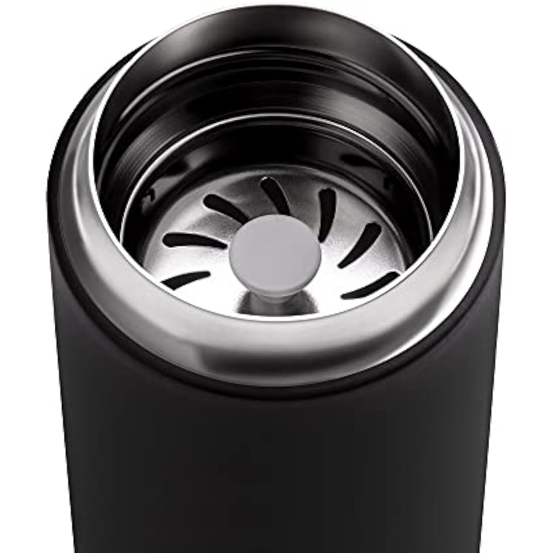 Fellow 12 oz Carter Move Travel Mug - Vacuum-Insulated Stainless Steel Travel Coffee Mug - Coffee Tumbler with Ceramic Interior and Splash Guard - Matte Black