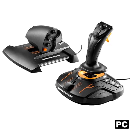 Thrustmaster T16000M FCS Hotas - Flight Control System with Joystick and Throttle, Featuring H.E.A.R.T HallEffect AccuRate Technology for PC