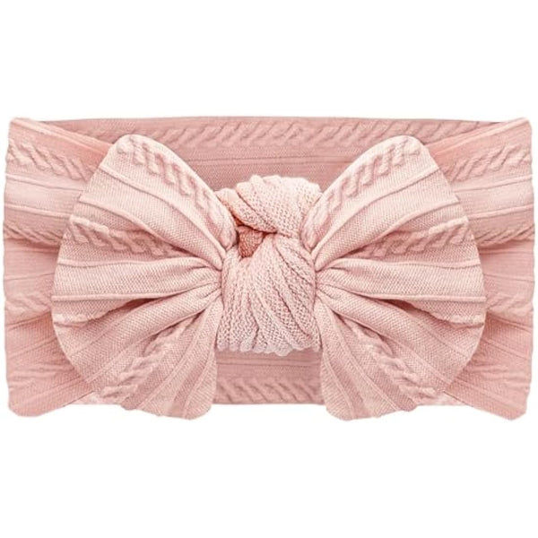 2Pcs Baby Headbands for Girls 6-12 Months - Newborn Soft Bows