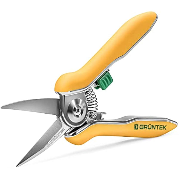 GRÜNTEK Colibri Flower Snips – 170 mm Bypass Pruner with Stainless Steel Blade | Soft-Touch Handle | Garden Trimmer Scissors for Plants & Flowers