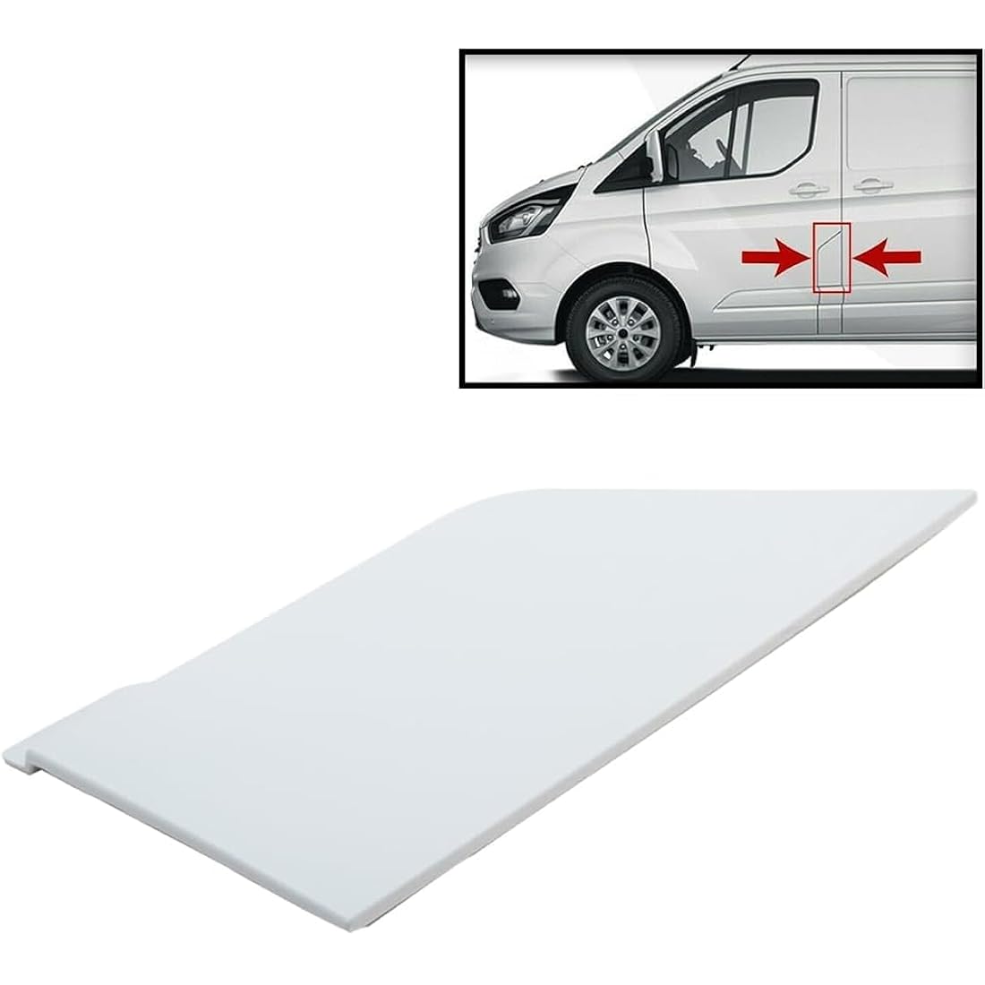 Fuel Tank Filler Flap Cover Cap Primed FOR FORD TRANSIT TOURNEO CUSTOM (2012-2016) 1771170, BK21V405A02CBXWAA
