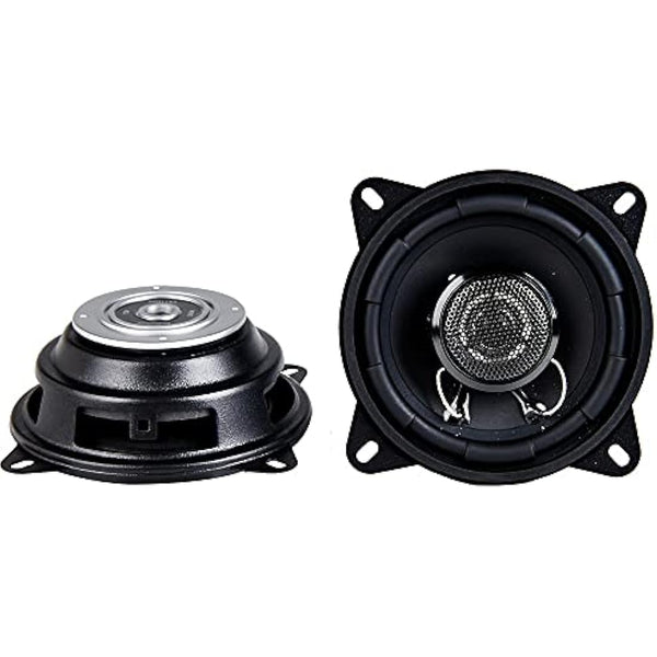 In Phase Car Audio SXT1035 Speaker - 4 Inch (10cm) Round, 200W, 2-Way Coaxial Shallow-Mount Speaker (2 x Speakers)