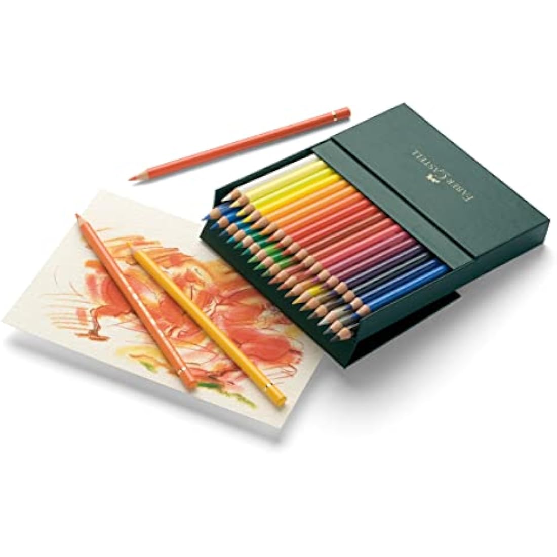 Faber-Castell Art & Graphic Polychromos Colour Pencil, Multicoloured, Gift Box Of 36, For Art, Craft, Drawing, Sketching, Home, School, University, Colouring