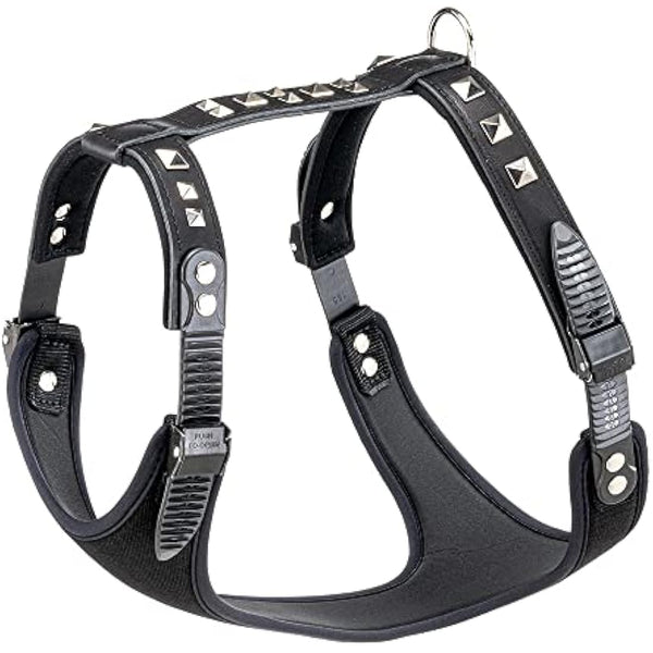Ferplast Giotto Luxor Dog Harness, 50-70 cm/ 75-95 cm, Black