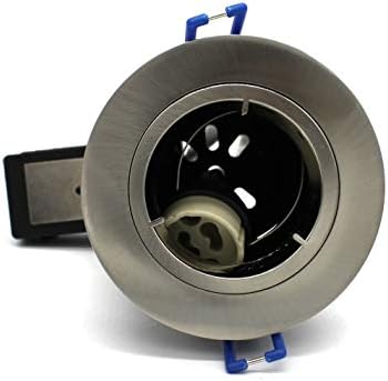 10 X Sanlumia LED Fire Rated Downlight Can GU10 Recessed Ceiling Twist & Lock Downlight IP20 Satin Nickel