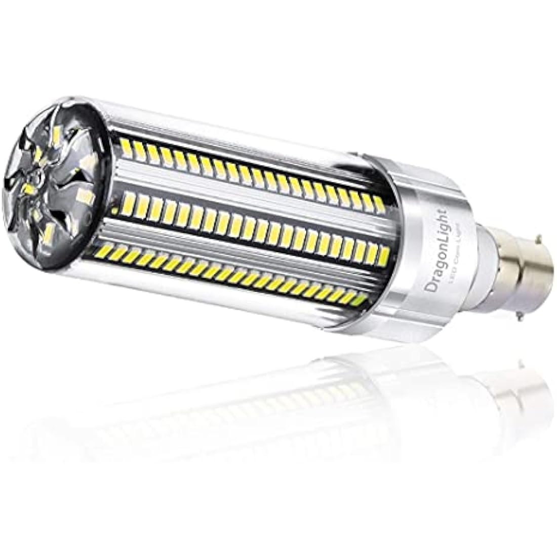 DragonLight 60W Super Bright B22 Bayonet Cap LED Corn Light Bulb(500 Watt Equivalent) - 6000K Daylight 7200 Lumens for Residential and Commercial Ceiling Lighting - Garage Warehouse Workshop
