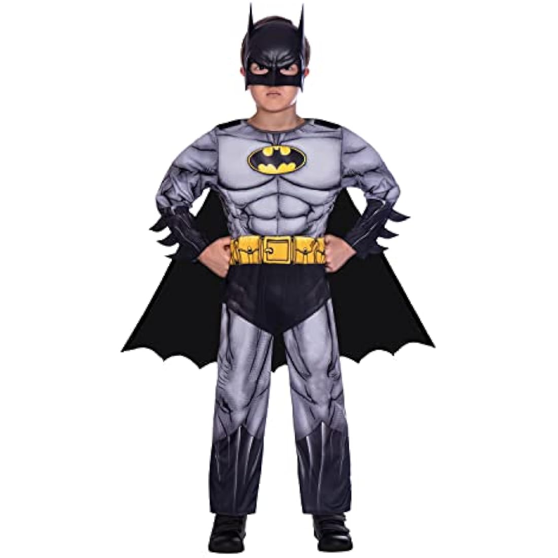 amscan (PKT) (Fix 25/25**(25) (9906058) Child Boys Batman Classic Costume (4-6yr) - (BL1238)