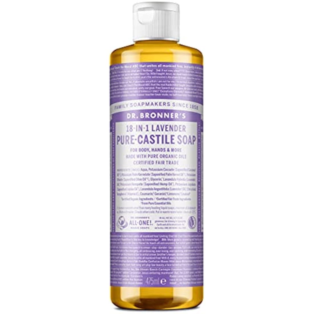 DR. BRONNER’S - Pure Castile Liquid Soap Lavender 475 ml