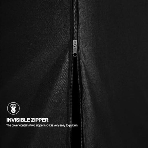 Dokon Waterproof Ping Pong Table Cover - Heavy Duty 420D Oxford Fabric, Windproof, Anti-UV With Zipper for Outdoor and Indoor Use - 165×70×185cm