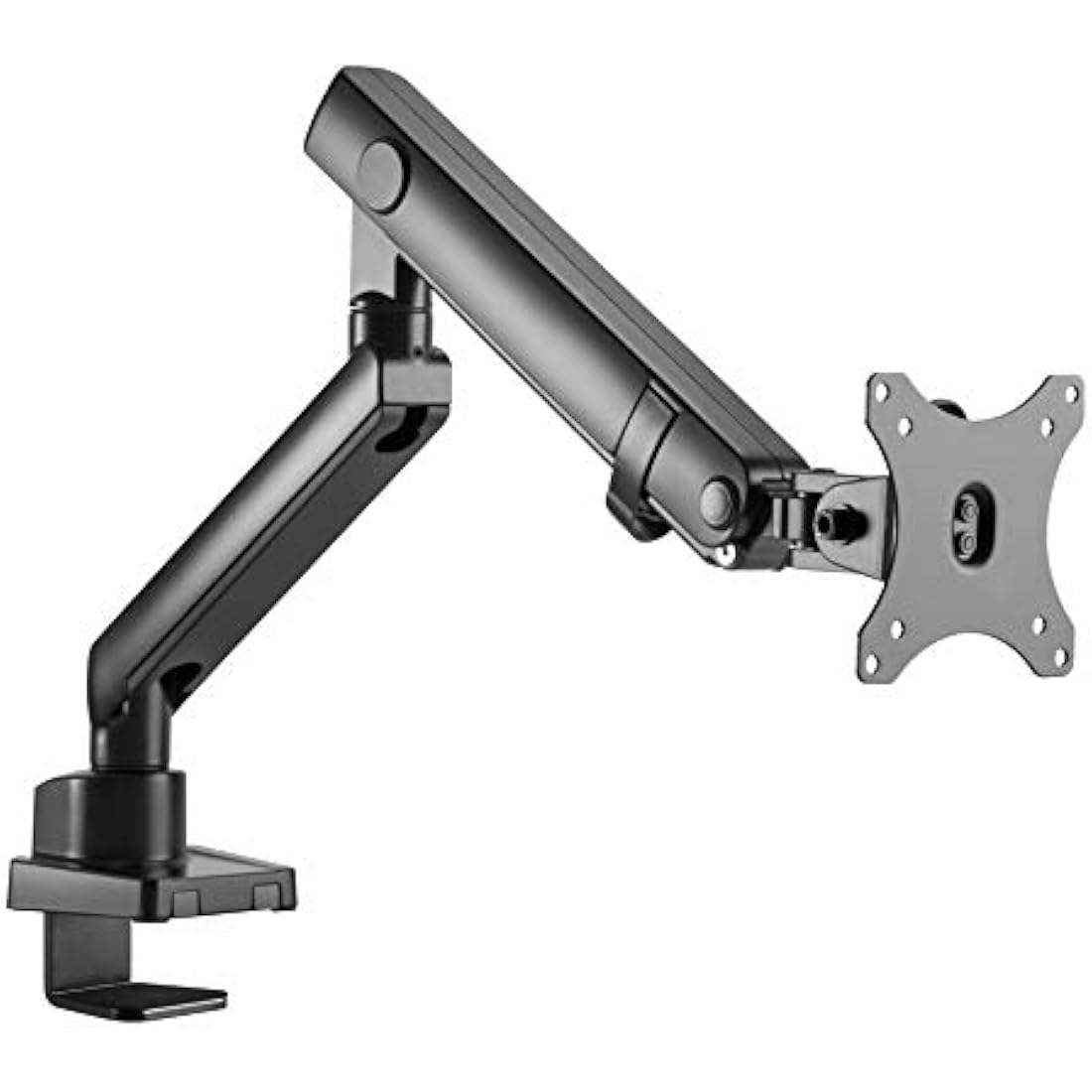 Amer Mounts | LED LCD Monitor Arm | Hydra Lift Articulating Arm | Clamp and Grommet Base | (Single 17"-32"), Black (HYDRA1B)