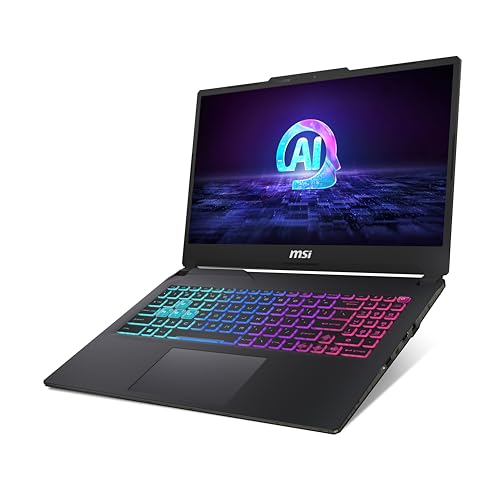 MSI Cyborg 15 Inch FHD Gaming Laptop - (Intel Core Ultra 7 155H, NVIDIA GeForce RTX 4050, 16GB RAM, 512GB SSD, Windows 11 Home) - Translucent Black