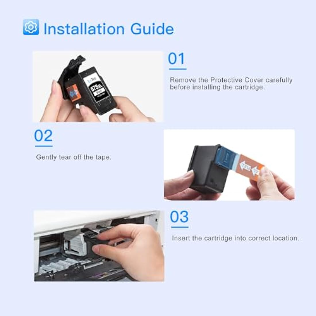 575XL 576XL Ink Cartridges multipack Replacement for Canon PG-575XL CL-576XL Printer Cartridges Remanufactured for Canon PIXMA TS3550i TS3551i TS3750i TR4750i TR4751i (1 Black+1 Colour)