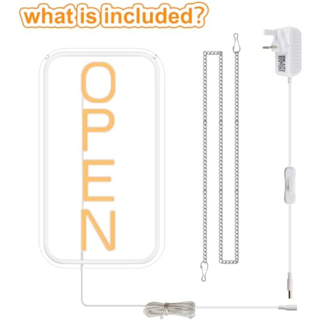 22.8"x 11.8" LED Neon Open Sign for Business, Ultra Bright Lighted Sign Open, Electric Light up Sign for Stores, Restaurants Offices Retail Shops Window Storefronts