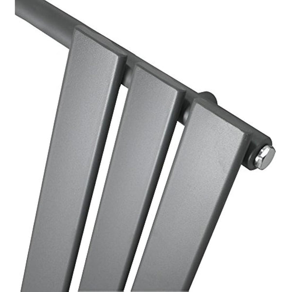 NRG 650x400 Flat Panel Heated Towel Rail Bathroom Rad Radiator Anthracite