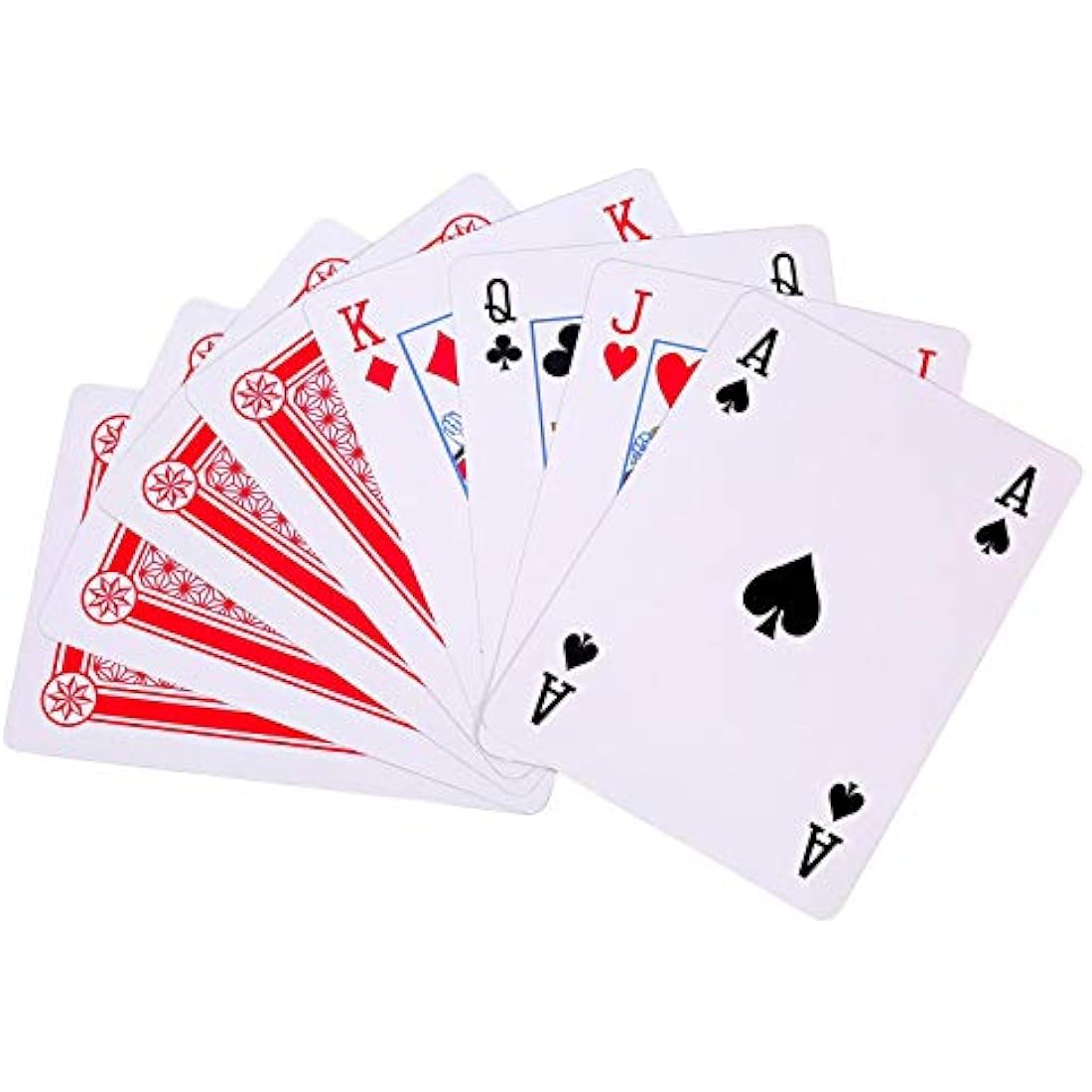 GrassVillage Jumbo A4 Playing Cards – Giant 28cm x 20cm Plastic Coated, Water Resistant Deck for Family Party Games, BBQs, Garden, Indoor & Outdoor Fun, Christmas & Events