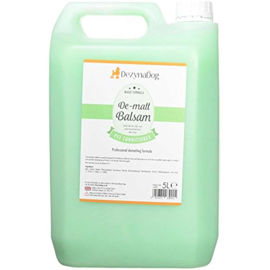 DezynaDog Magic Formula De-Matt Balsam Detangling Pet Conditioner, 5 Litre