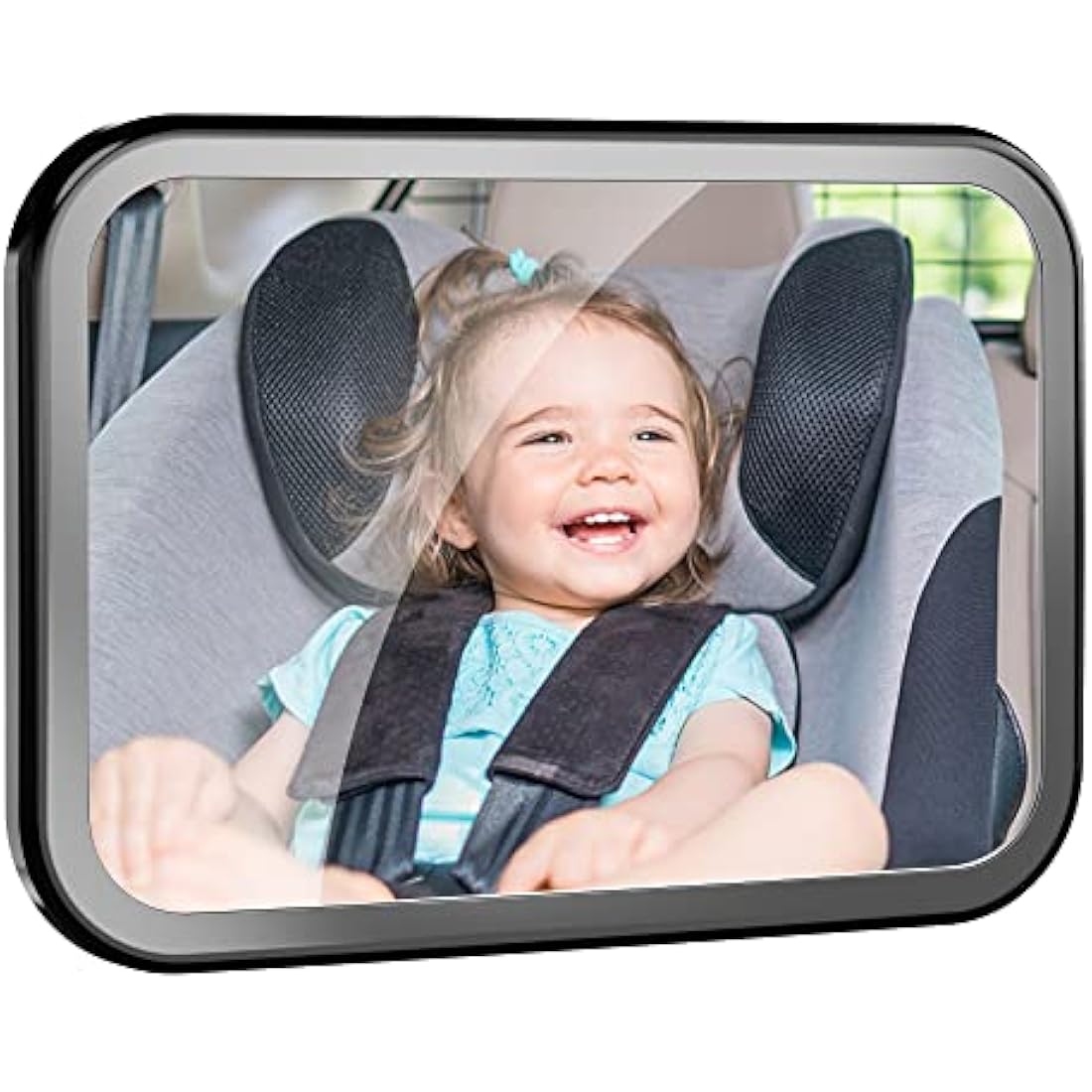 Baby Car Mirror, Rotation Rear Facing Car Seat Mirror with Wide Clear View, Shatterproof & Adjustable Convex Car Back Seat Mirror View Infant, Flexible and Stable