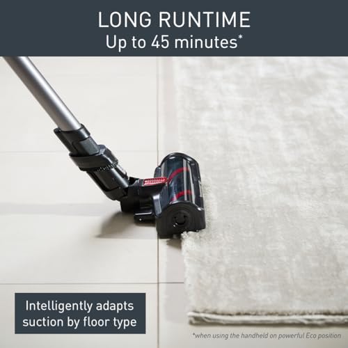 Tefal Cordless Stick Vacuum Cleaner X-Force 12.60 – 45 min Runtime, Handheld & Flexible Vacuum Cleaner, Pet & Car Tool, Red, TY98A2GO