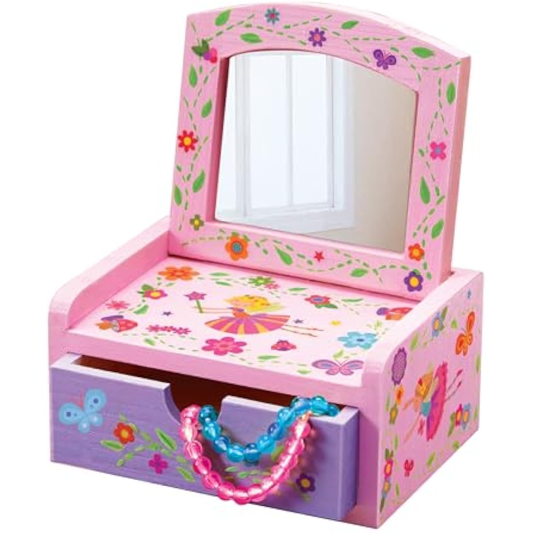 4M Paint Your Own Fairy Mirror Chest, Pink and Purple